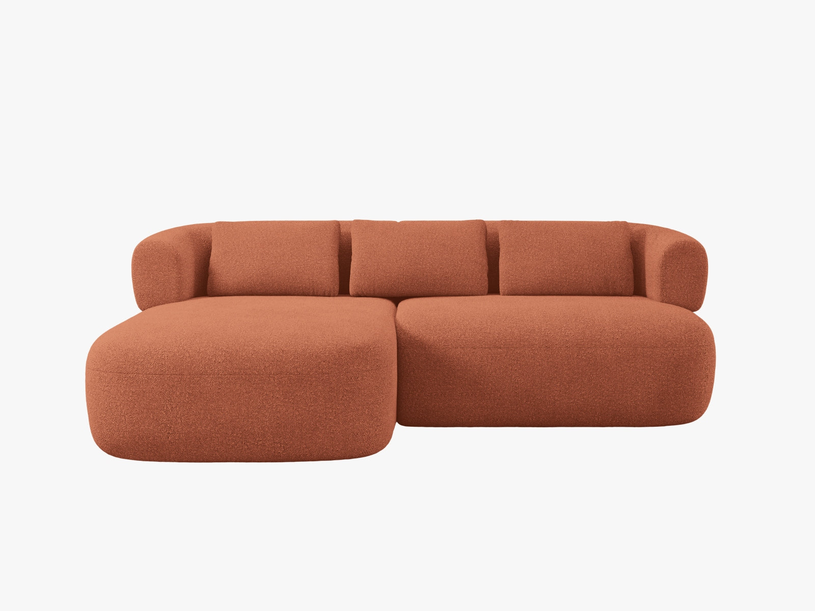 Modernes 5-Sitzer Ecksofa Jenny links im ansprechenden Brick-Design, ideal für gemütliche Stunden und stilvolle Einrichtung.