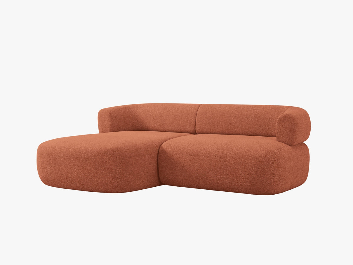 Jenny Ecksofa links 5 Sitzer in Brick-Now or Never präsentiert im Onlineshop von KAQTU Design AG. L-Sofa links ist von Micadoni