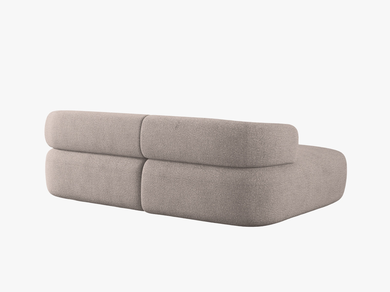 Elegantes 5-Sitzer Ecksofa Jenny links in einem einladenden Braunton, perfekt für stilvolle Wohnräume und entspannte Abende von Micadoni.