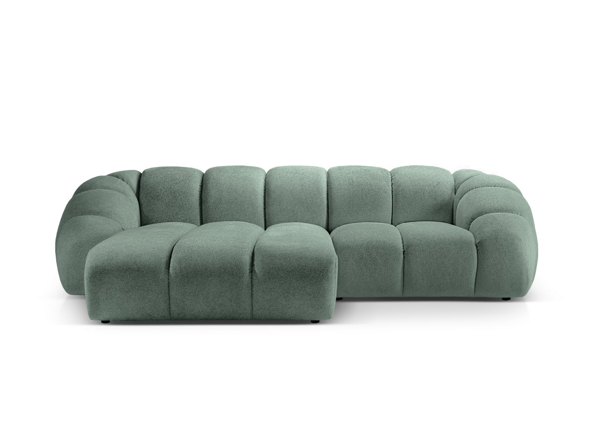 Diana Ecksofa links 3 Sitzer in Mint-Bubble präsentiert im Onlineshop von KAQTU Design AG. L-Sofa links ist von Micadoni
