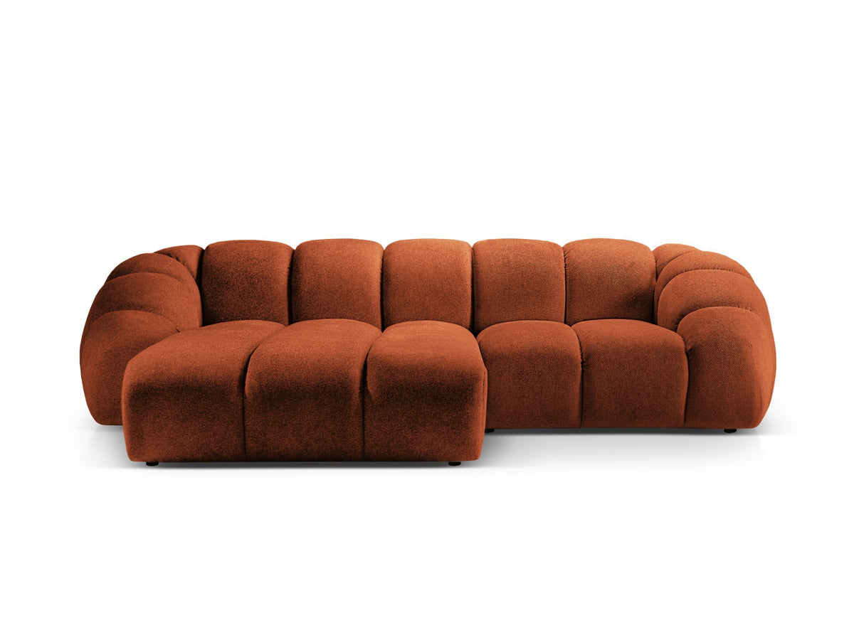 Diana Ecksofa links 3 Sitzer in Terracotta-Bubble präsentiert im Onlineshop von KAQTU Design AG. L-Sofa links ist von Micadoni