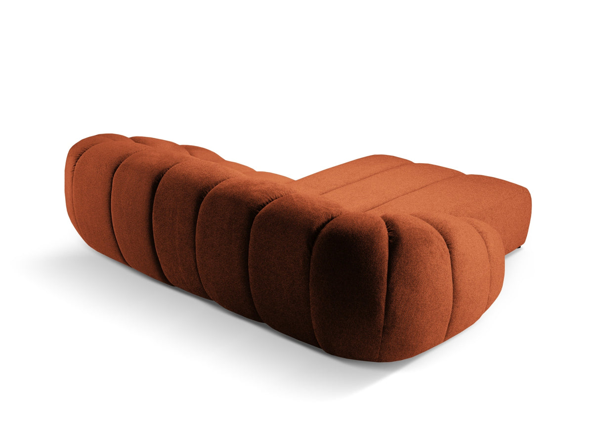 Diana Ecksofa links 3 Sitzer in Terracotta-Bubble präsentiert im Onlineshop von KAQTU Design AG. L-Sofa links ist von Micadoni