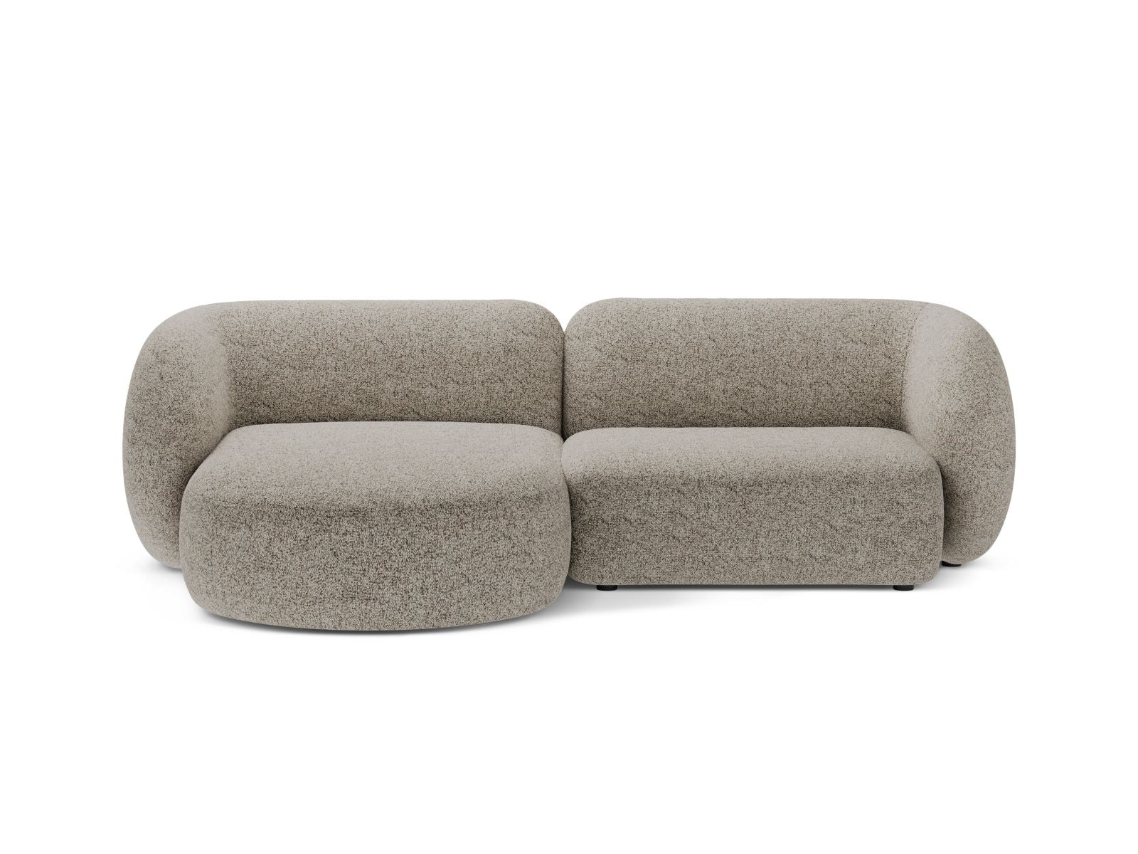 2-Sitzer Ecksofa links modular Kate in Beige Melange-Puente präsentiert im Onlineshop von KAQTU Design AG. Ecksofa links ist von Micadoni