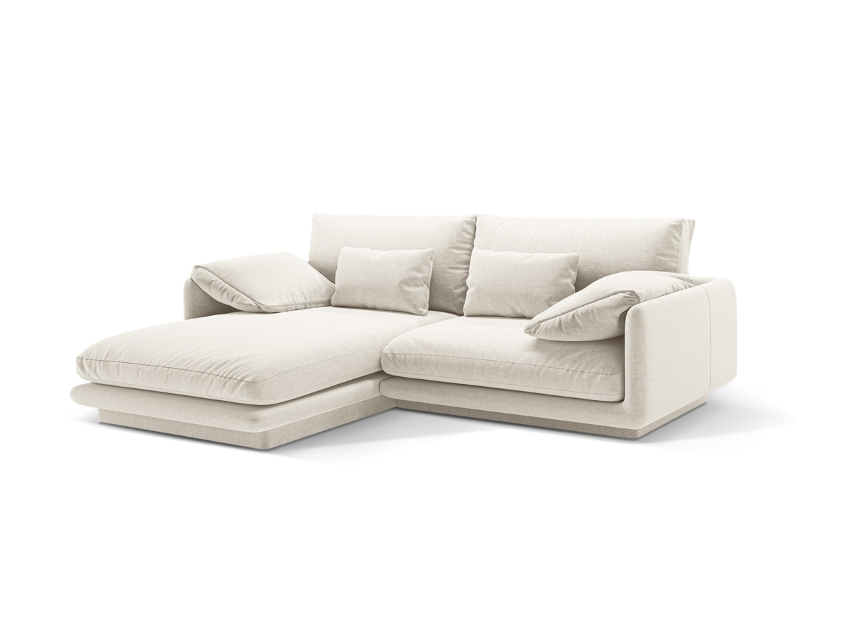 Torino Ecksofa links 3 Sitzer in Ivory-Wind präsentiert im Onlineshop von KAQTU Design AG. L-Sofa links ist von Micadoni