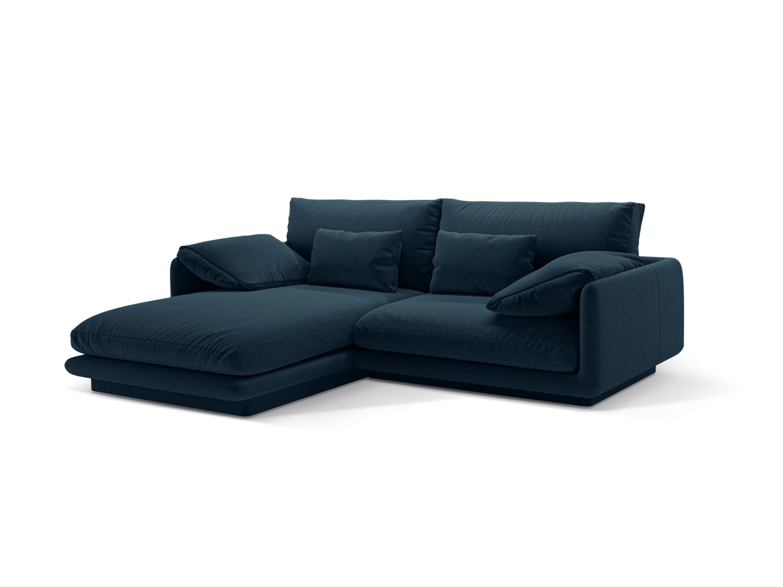 Erleben Sie das Torino Ecksofa links von Micadoni – ein stilvolles 3-Sitzer Velourssofa, das Komfort und modernes Design perfekt kombiniert.