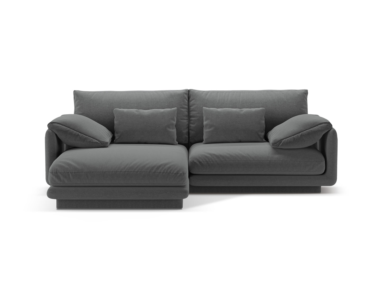 Torino Ecksofa links 3 Sitzer in Dark Grey präsentiert im Onlineshop von KAQTU Design AG. Ecksofa links ist von Micadoni