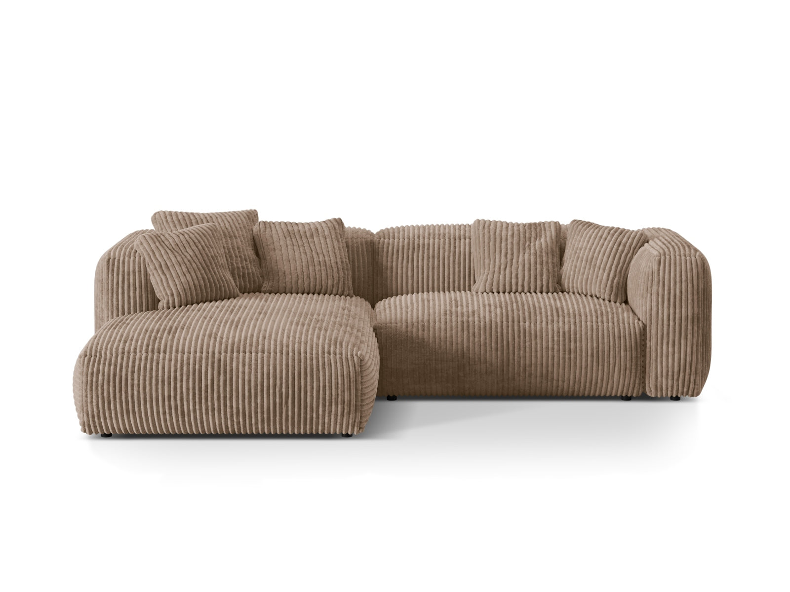 Erleben Sie das Martina Ecksofa links 2 Sitzer von Micadoni – ein stilvolles, modulares Möbelstück, das Funktionalität und Eleganz vereint.