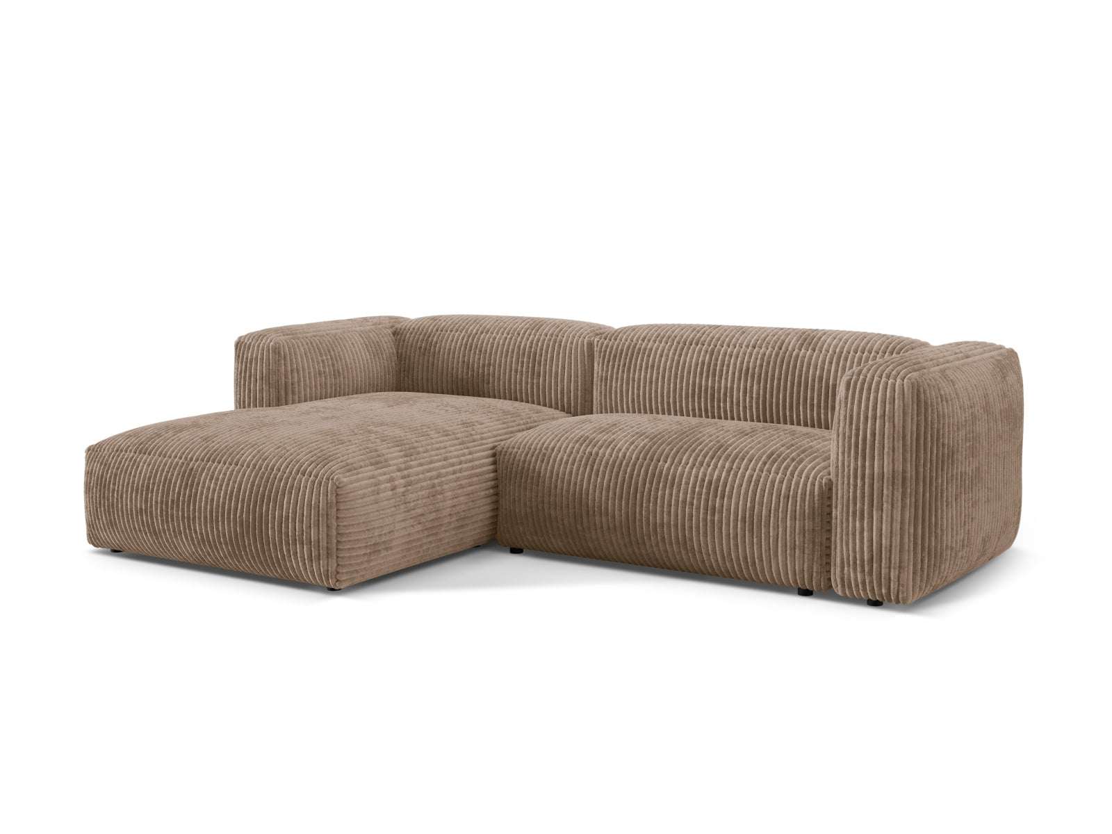 Martina Modulares Ecksofa links 2 Sitzer in Acorn-Tilia präsentiert im Onlineshop von KAQTU Design AG. L-Sofa links ist von Micadoni