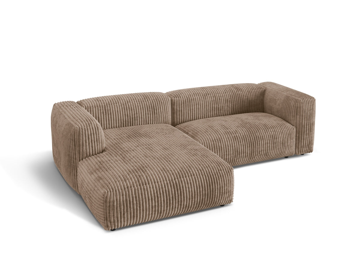 Martina Modulares Ecksofa links 2 Sitzer in Acorn-Tilia präsentiert im Onlineshop von KAQTU Design AG. L-Sofa links ist von Micadoni