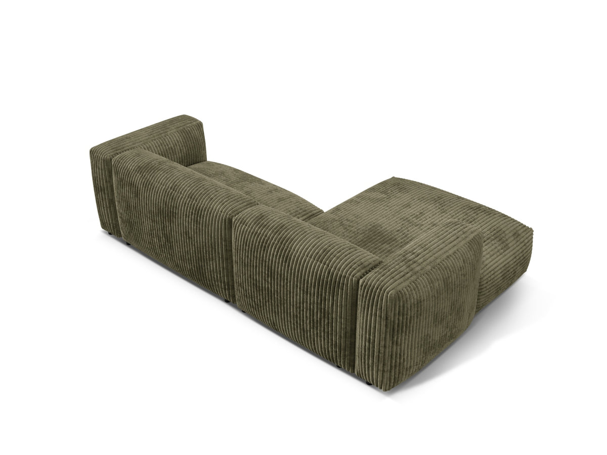 Martina Modulares Ecksofa links 2 Sitzer in Moss Green-Tilia präsentiert im Onlineshop von KAQTU Design AG. L-Sofa links ist von Micadoni