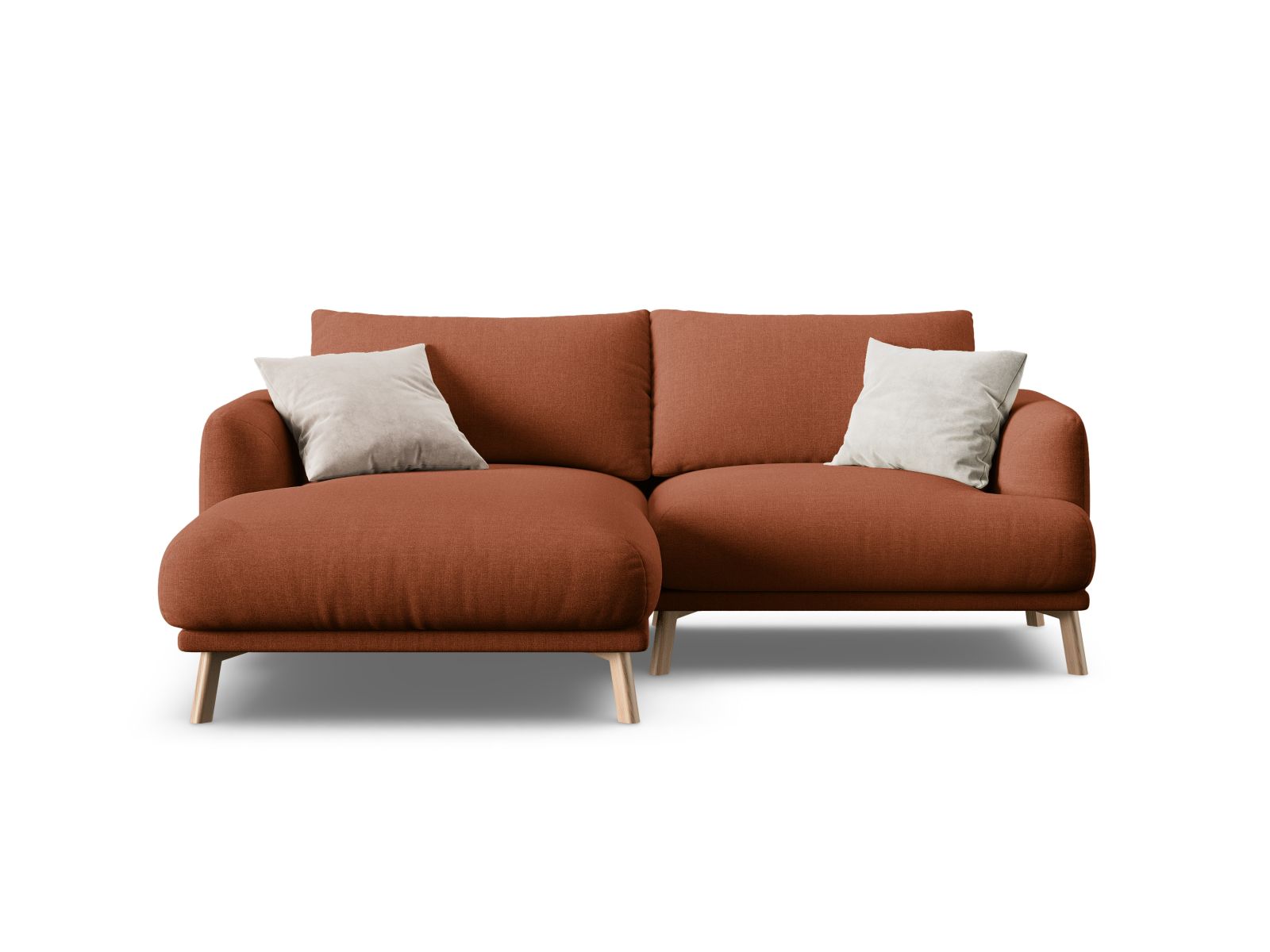 3-Sitzer Ecksofa links Naomi in Brick-Liberty präsentiert im Onlineshop von KAQTU Design AG. Ecksofa links ist von Micadoni