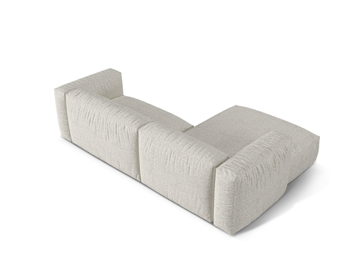 2-Sitzer Modular Ecksofa links Martina in Grey Beige Melange-Monet präsentiert im Onlineshop von KAQTU Design AG. Ecksofa links ist von Micadoni