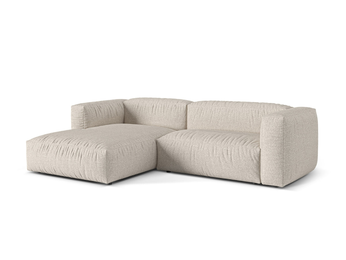2-Sitzer Modular Ecksofa links Martina in Beige-Monet präsentiert im Onlineshop von KAQTU Design AG. Ecksofa links ist von Micadoni