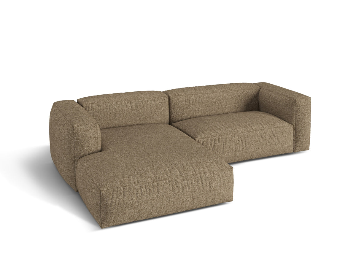 2-Sitzer Modular Ecksofa links Martina in Cappuccino-Monet präsentiert im Onlineshop von KAQTU Design AG. Ecksofa links ist von Micadoni