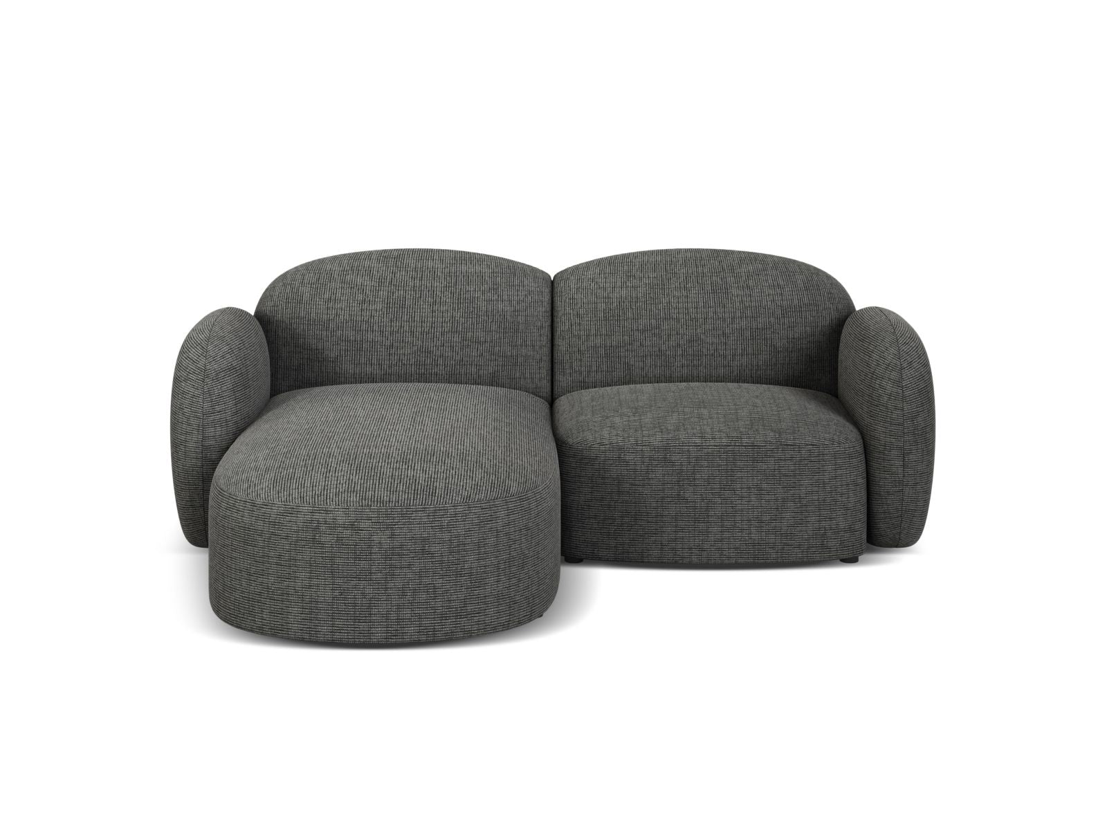 3-Sitzer Ecksofa links Blair in Grey Melange-Baltimore präsentiert im Onlineshop von KAQTU Design AG. Ecksofa links ist von Micadoni