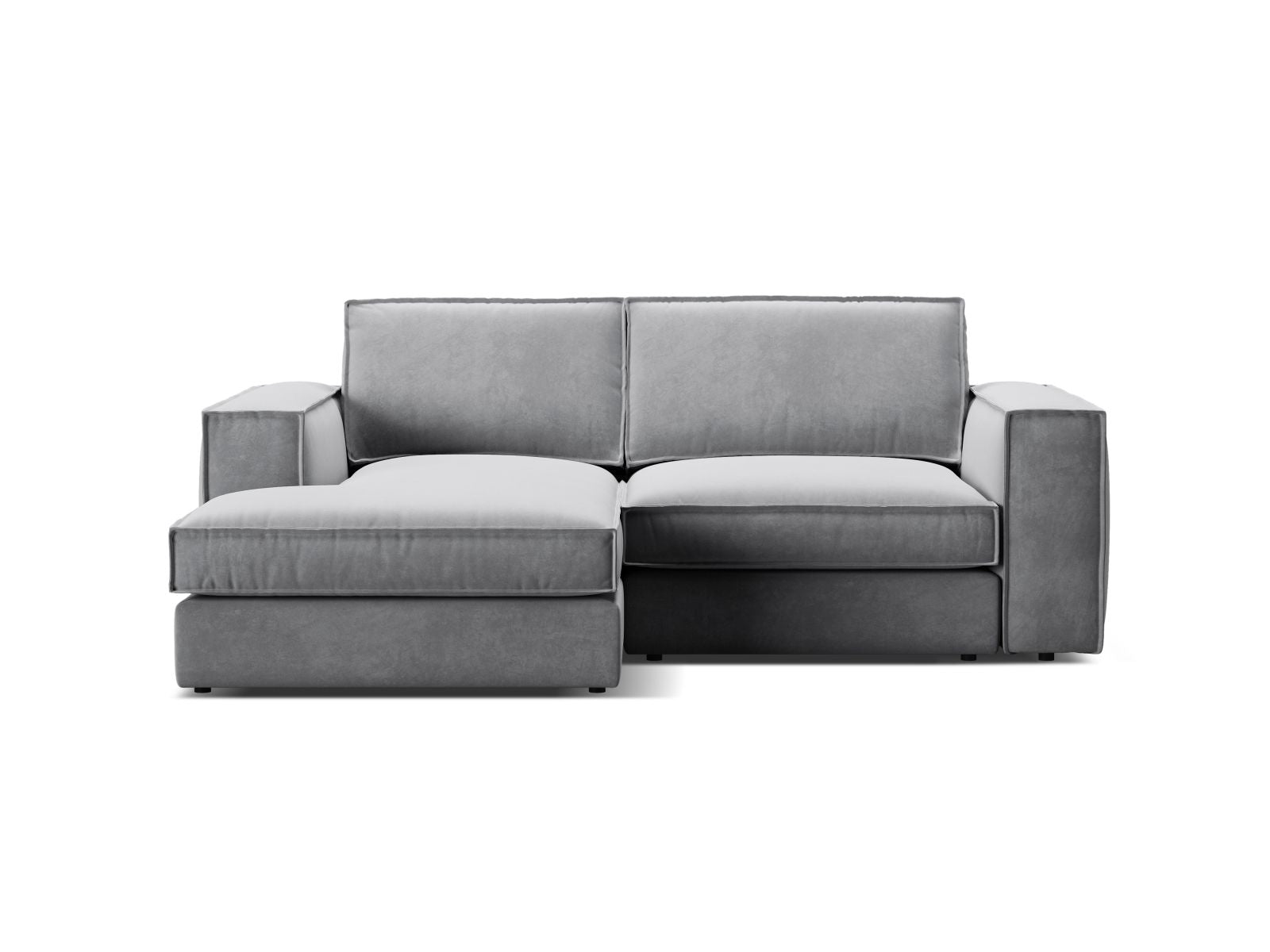 2-Sitzer Modular Ecksofa links Pola in Grey-Salvador präsentiert im Onlineshop von KAQTU Design AG. Ecksofa links ist von Micadoni