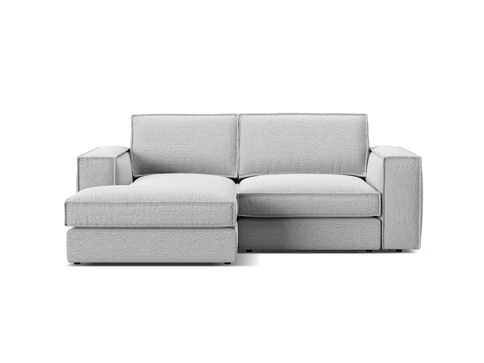 2-Sitzer Ecksofa links modular Pola in Light Grey-Babel präsentiert im Onlineshop von KAQTU Design AG. Ecksofa links ist von Micadoni