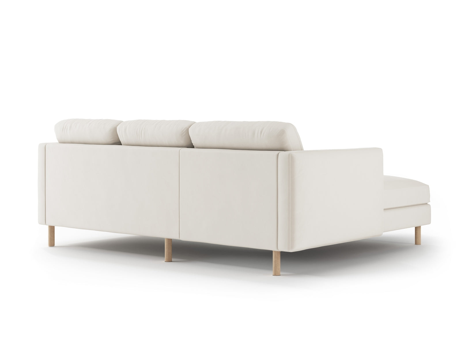 Entdecken Sie das Eden Velour links Ecksofa 3 Sitzer von Micadoni: Hochwertiges Velours, modernes Design und optimaler Komfort für Ihr Zuhause.