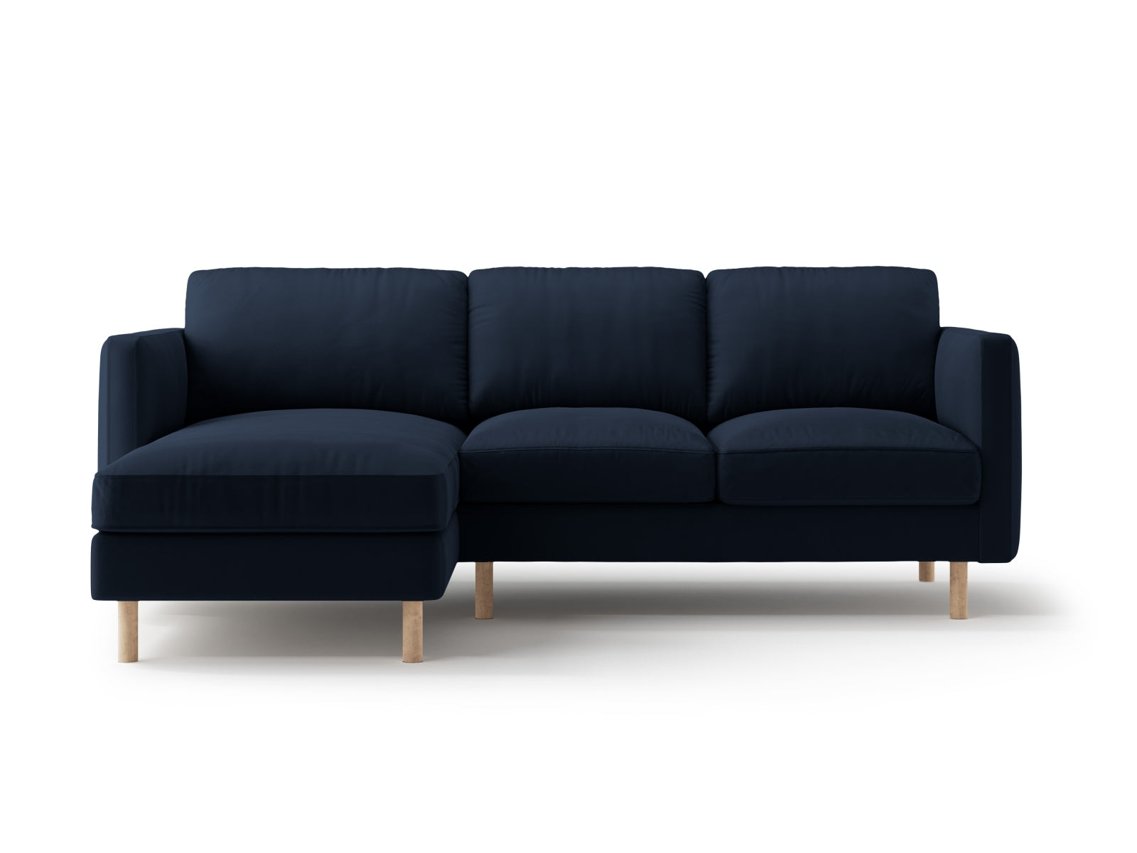 Entdecken Sie das Eden Velour links Ecksofa 3 Sitzer von Micadoni: Hochwertiges Velours, modernes Design und optimaler Komfort für Ihr Zuhause.