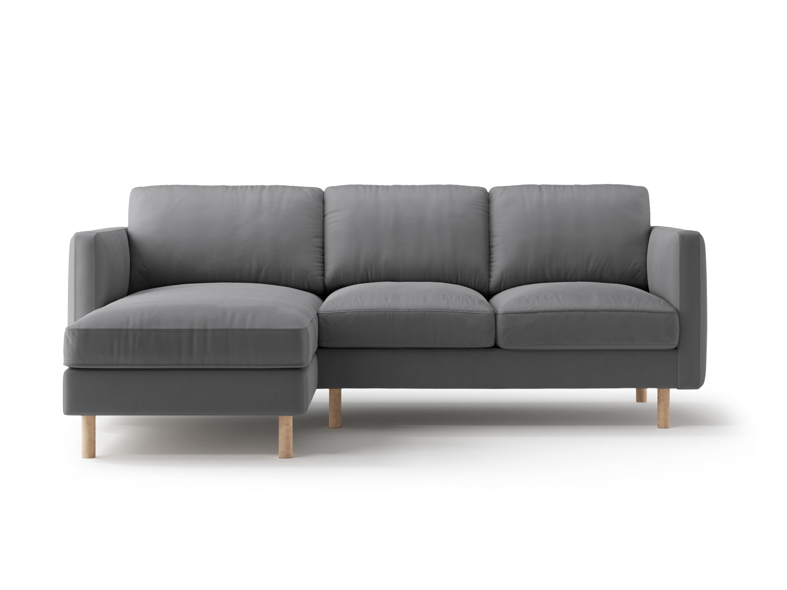 Entdecken Sie das Eden Velour links Ecksofa 3 Sitzer von Micadoni: Hochwertiges Velours, modernes Design und optimaler Komfort für Ihr Zuhause.