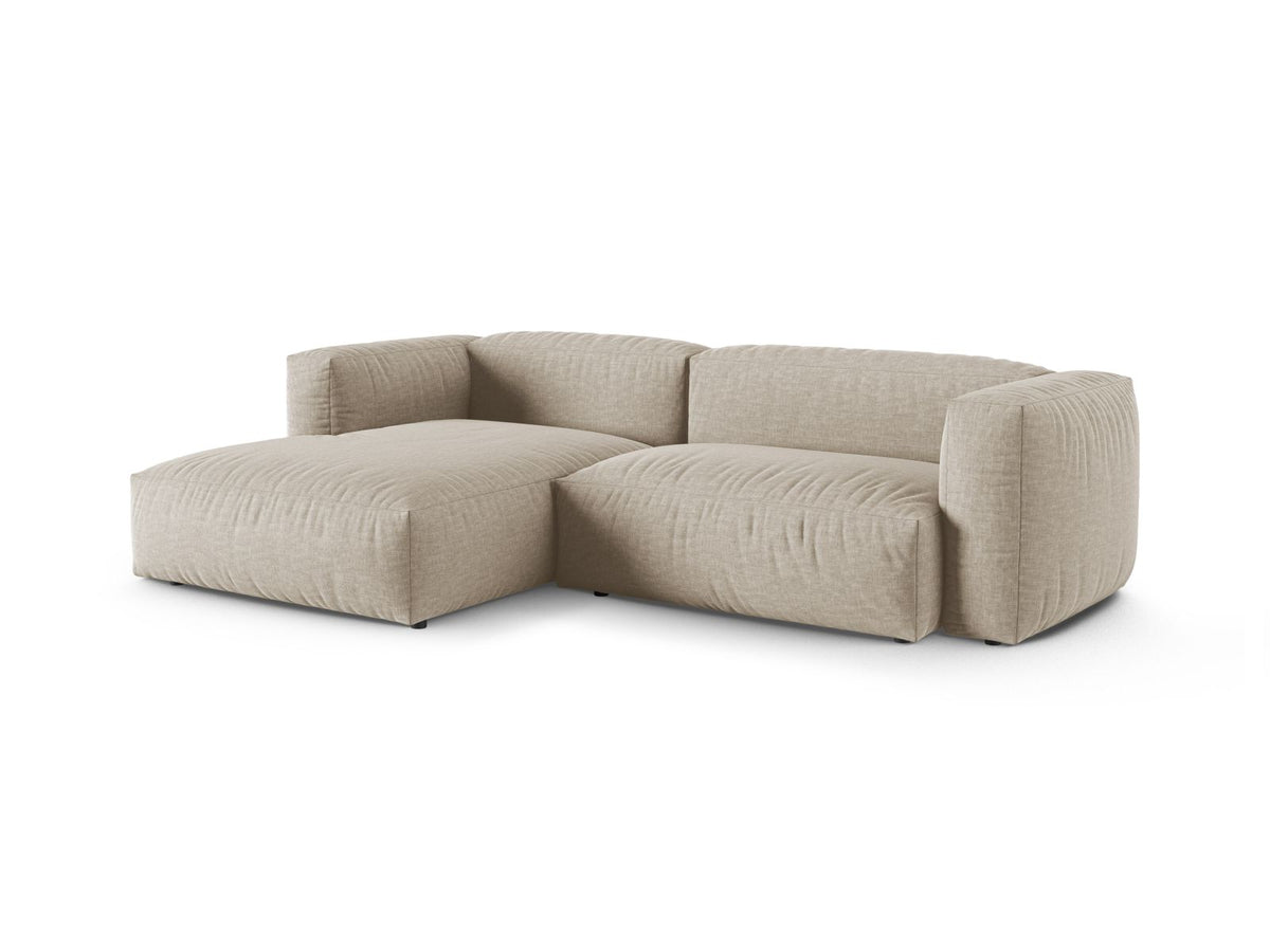 2-Sitzer Ecksofa links modular XL Martina in Light Beige-Boston präsentiert im Onlineshop von KAQTU Design AG. Ecksofa links ist von Micadoni