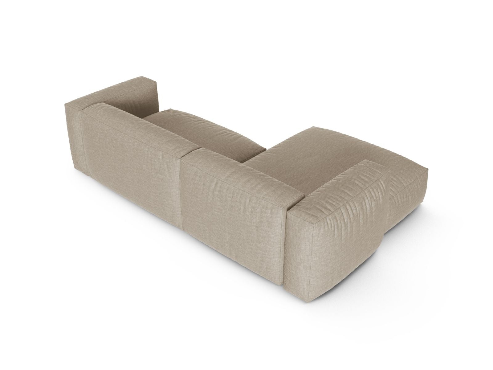 Beige 2-Sitzer Ecksofa links Martina von Micadoni, stilvolles und komfortables Möbelstück für moderne Wohnräume.