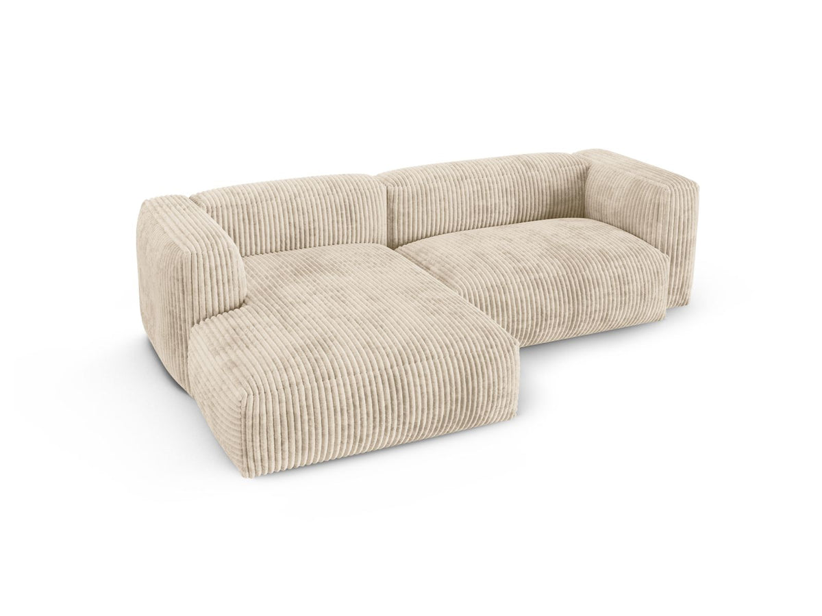 2-Sitzer Ecksofa links modular XL Martina in Light Beige-Tilia präsentiert im Onlineshop von KAQTU Design AG. Ecksofa links ist von Micadoni