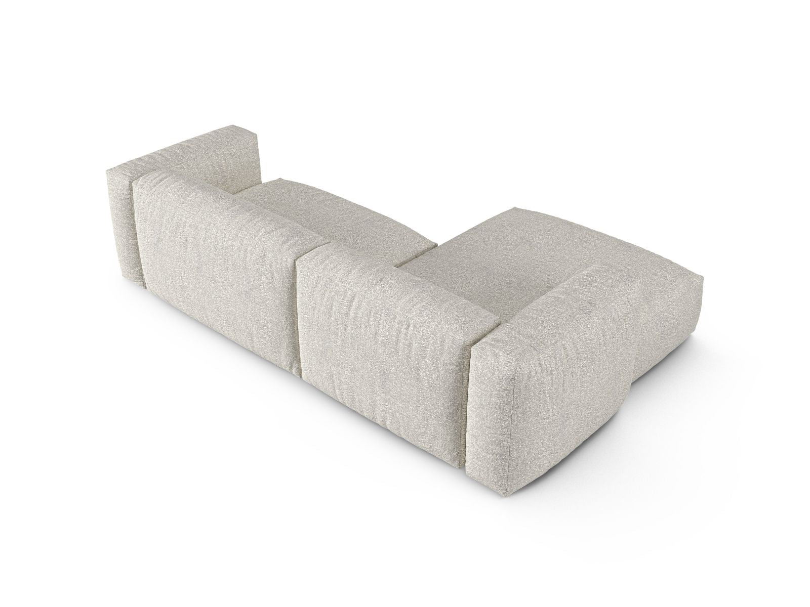2-Sitzer XL Modular Ecksofa links Martina in Grey Beige Melange-Monet präsentiert im Onlineshop von KAQTU Design AG. Ecksofa links ist von Micadoni