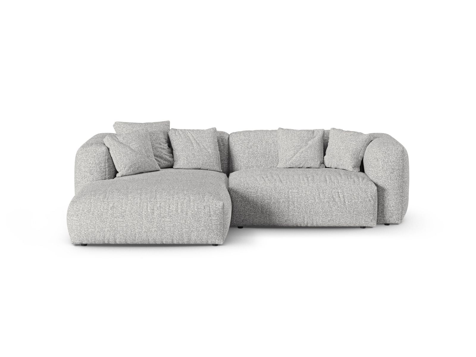 2-Sitzer XL Modular Ecksofa links Martina in Silver-Monet präsentiert im Onlineshop von KAQTU Design AG. Ecksofa links ist von Micadoni