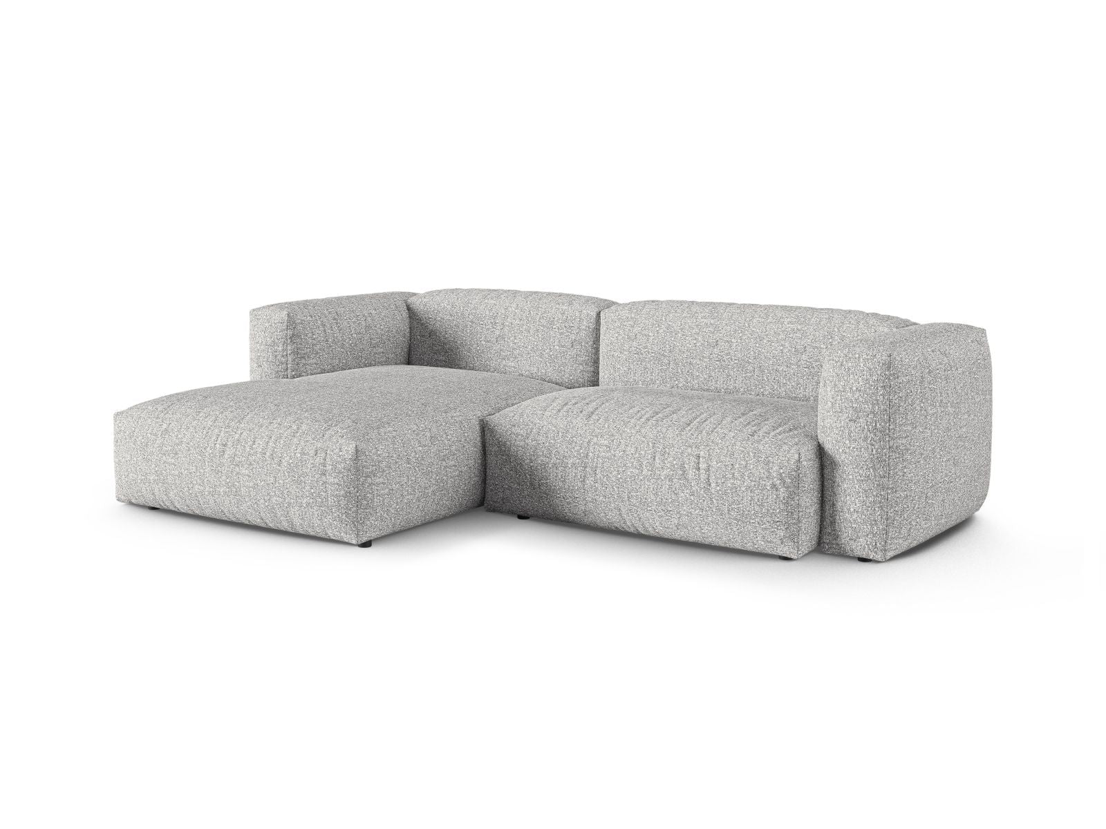 2-Sitzer XL Modular Ecksofa links Martina in Silver-Monet präsentiert im Onlineshop von KAQTU Design AG. Ecksofa links ist von Micadoni