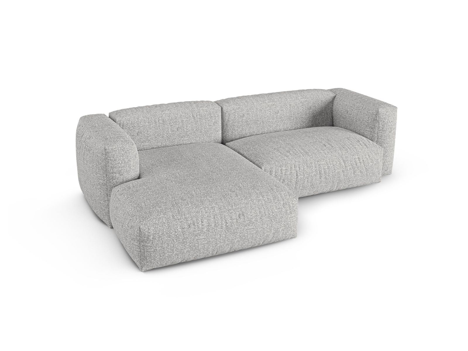 2-Sitzer XL Modular Ecksofa links Martina in Silver-Monet präsentiert im Onlineshop von KAQTU Design AG. Ecksofa links ist von Micadoni