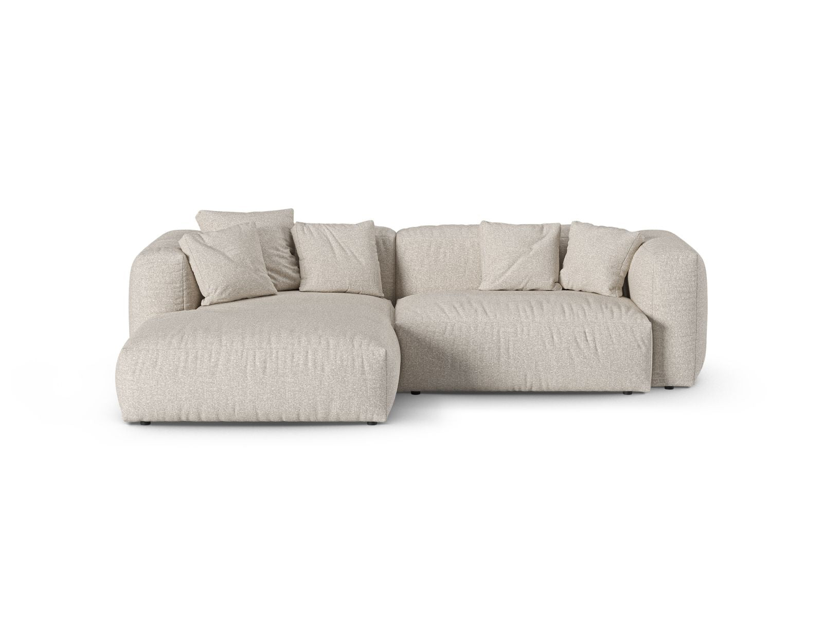 2-Sitzer XL Modular Ecksofa links Martina in Beige-Monet präsentiert im Onlineshop von KAQTU Design AG. Ecksofa links ist von Micadoni