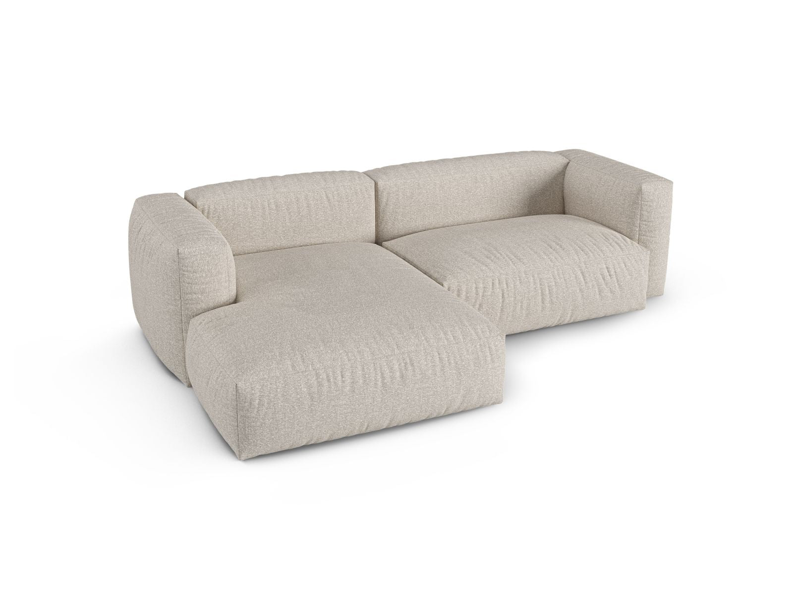 2-Sitzer XL Modular Ecksofa links Martina in Beige-Monet präsentiert im Onlineshop von KAQTU Design AG. Ecksofa links ist von Micadoni