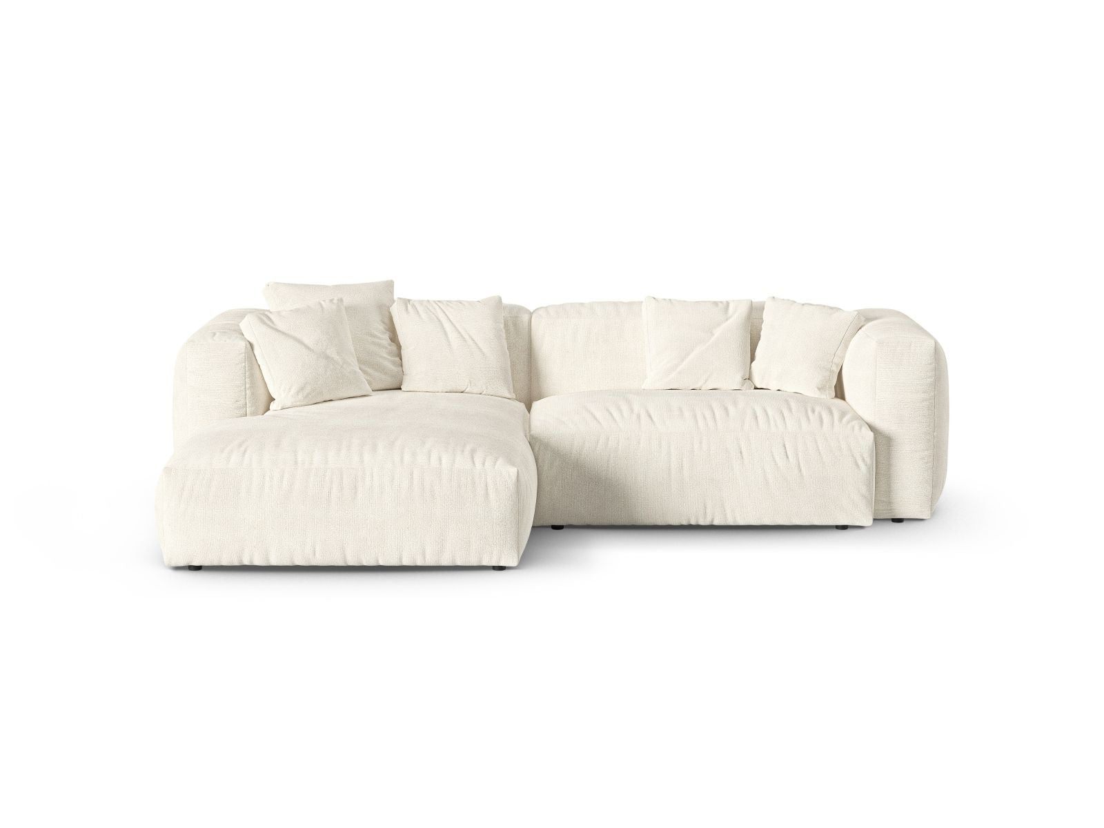 2-Sitzer XL Modular Ecksofa links Martina in Ivory-Monet präsentiert im Onlineshop von KAQTU Design AG. Ecksofa links ist von Micadoni