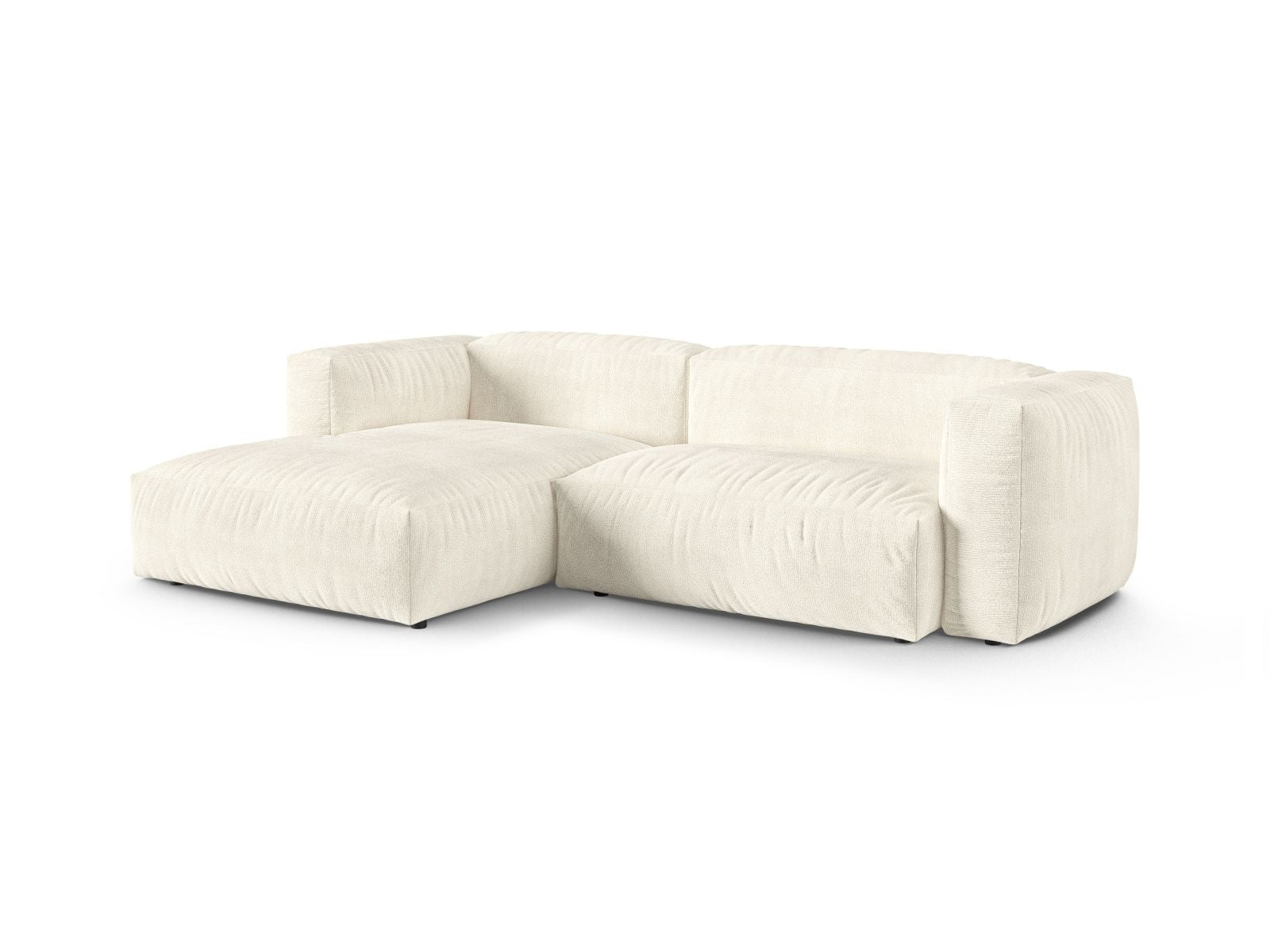 2-Sitzer XL Modular Ecksofa links Martina in Ivory-Monet präsentiert im Onlineshop von KAQTU Design AG. Ecksofa links ist von Micadoni