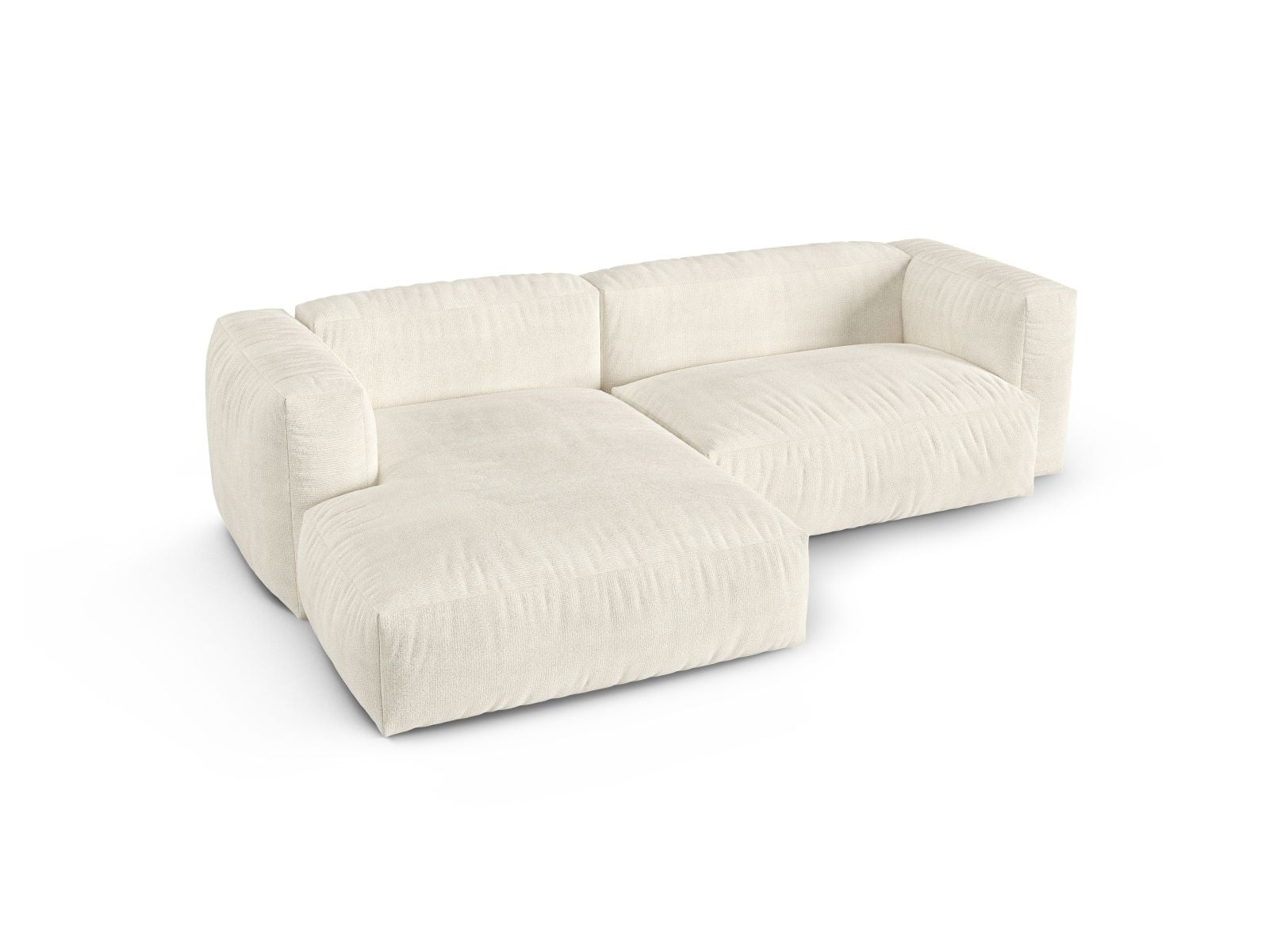 2-Sitzer XL Modular Ecksofa links Martina in Ivory-Monet präsentiert im Onlineshop von KAQTU Design AG. Ecksofa links ist von Micadoni