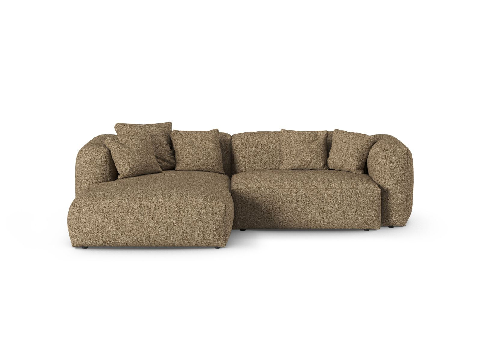 2-Sitzer XL Modular Ecksofa links Martina in Cappuccino-Monet präsentiert im Onlineshop von KAQTU Design AG. Ecksofa links ist von Micadoni