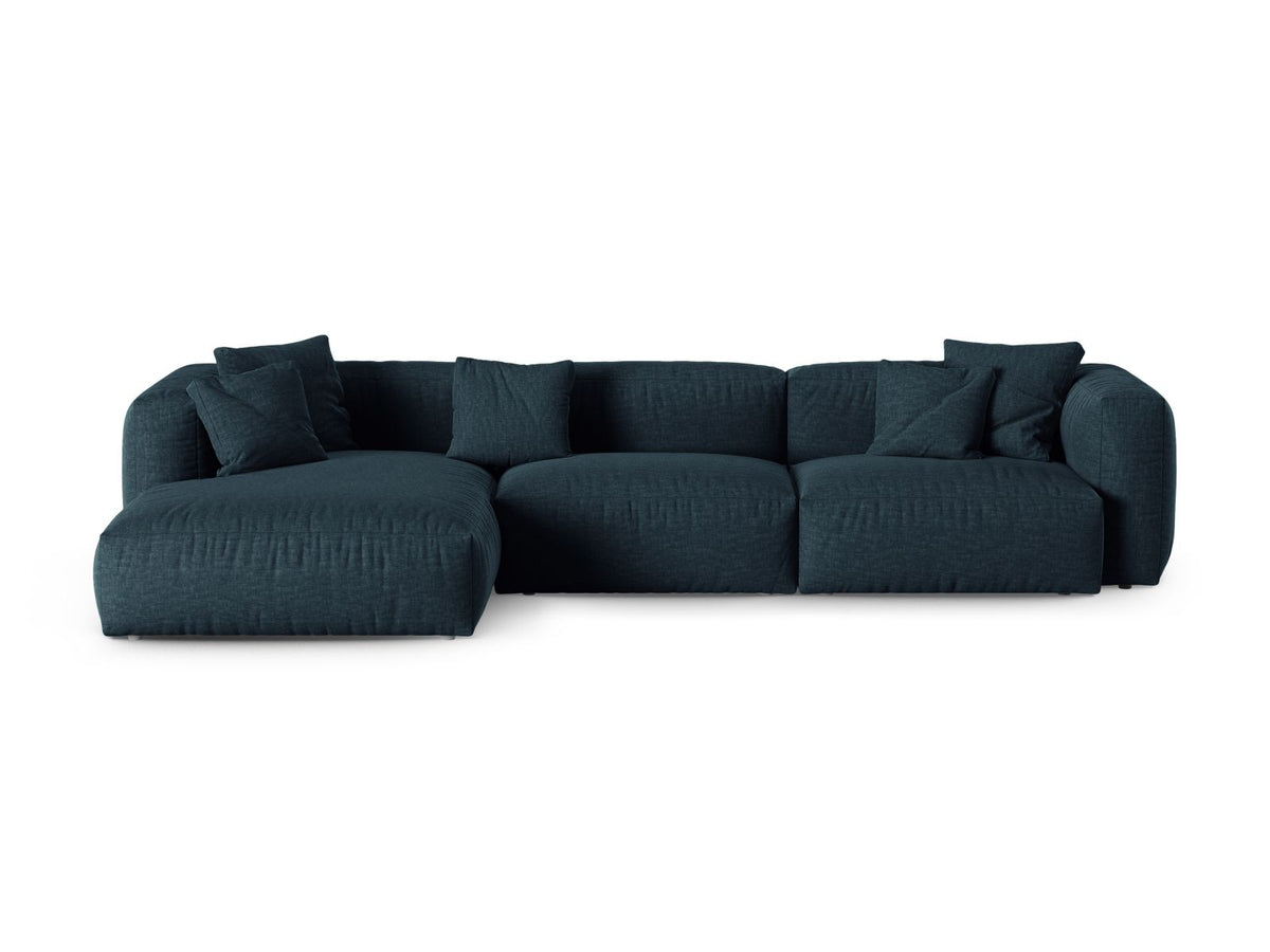 3-Sitzer Ecksofa links modular XL Martina in Blue Jeans-Boston präsentiert im Onlineshop von KAQTU Design AG. Ecksofa links ist von Micadoni