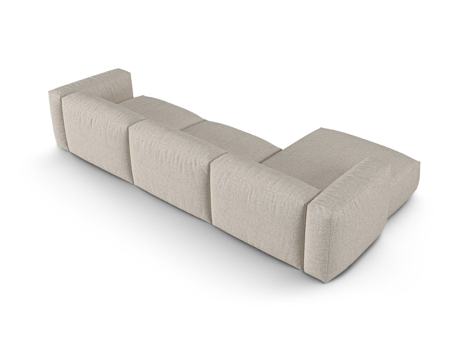 Beige 3-Sitzer Ecksofa XL Martina von Micadoni, elegantes und geräumiges Sofa für gemütliche Wohnzimmergestaltung.