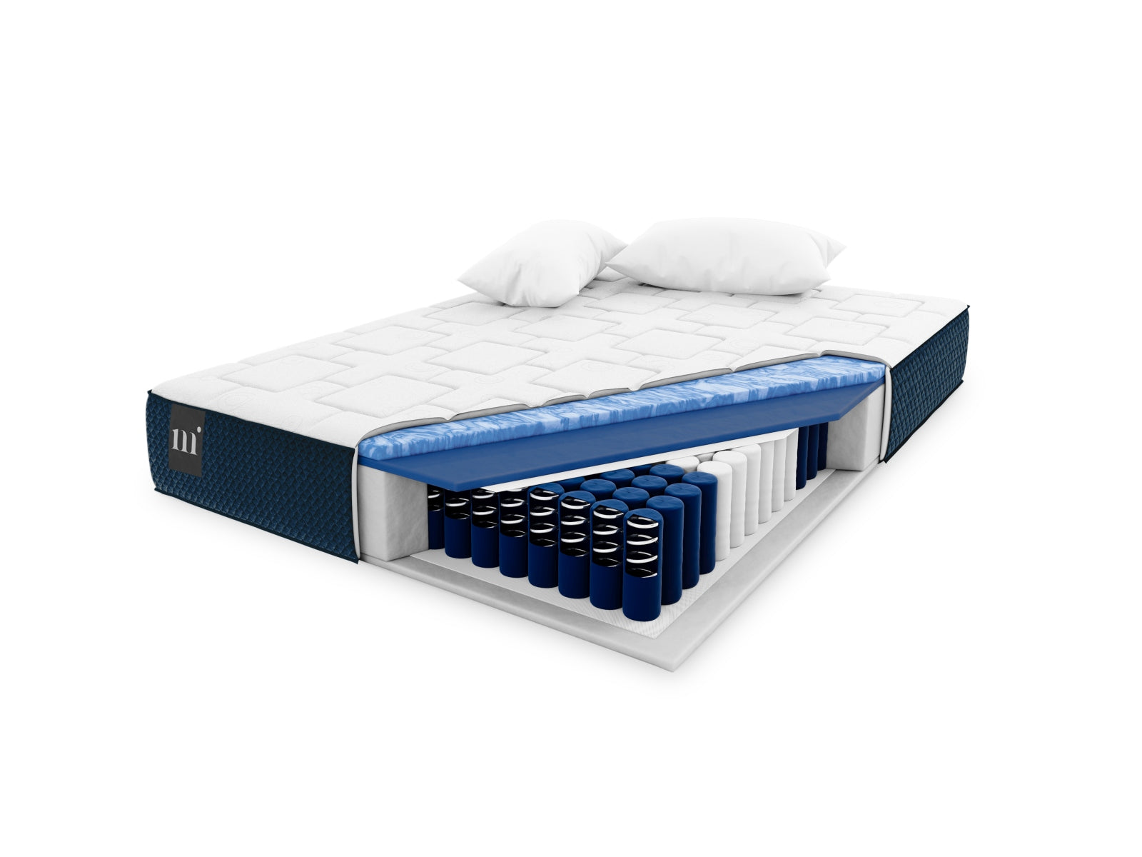 Mundi Pocket Spring Matratze von Micadoni, bietet optimalen Komfort und Unterstützung für eine erholsame Nachtruhe in modernem Design.