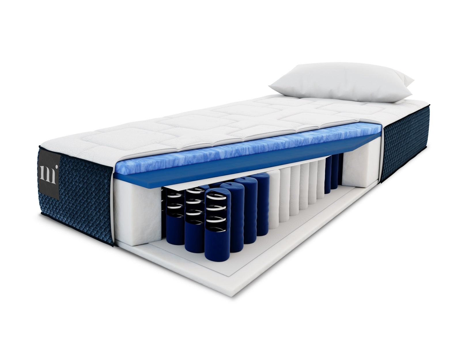 Mundi Pocket Spring Matratze von Micadoni, bietet hervorragende Unterstützung und Komfort für erholsamen Schlaf in modernem Design.