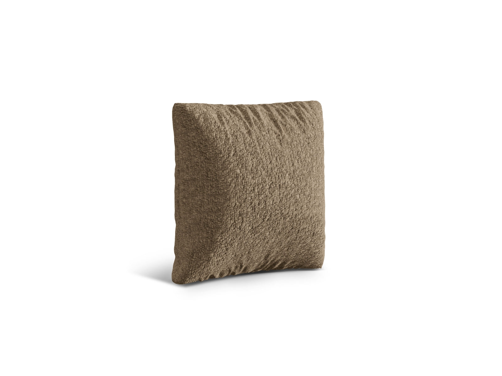 Elegantes Nuria Kissen in warmem Cappuccino-Ton, ideal für stilvolle Wohnräume. Hochwertige Textur und modernes Design von Micadoni.