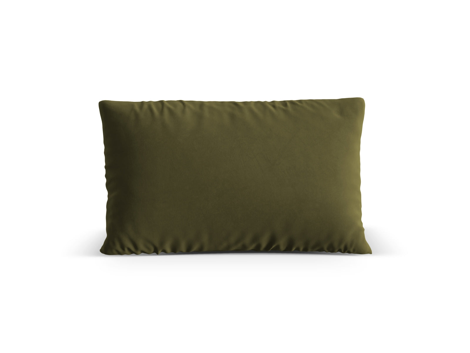 Luxuriöses Velour Kissen in moosgrün melange von Micadoni, perfekt für eine gemütliche und stilvolle Einrichtung.