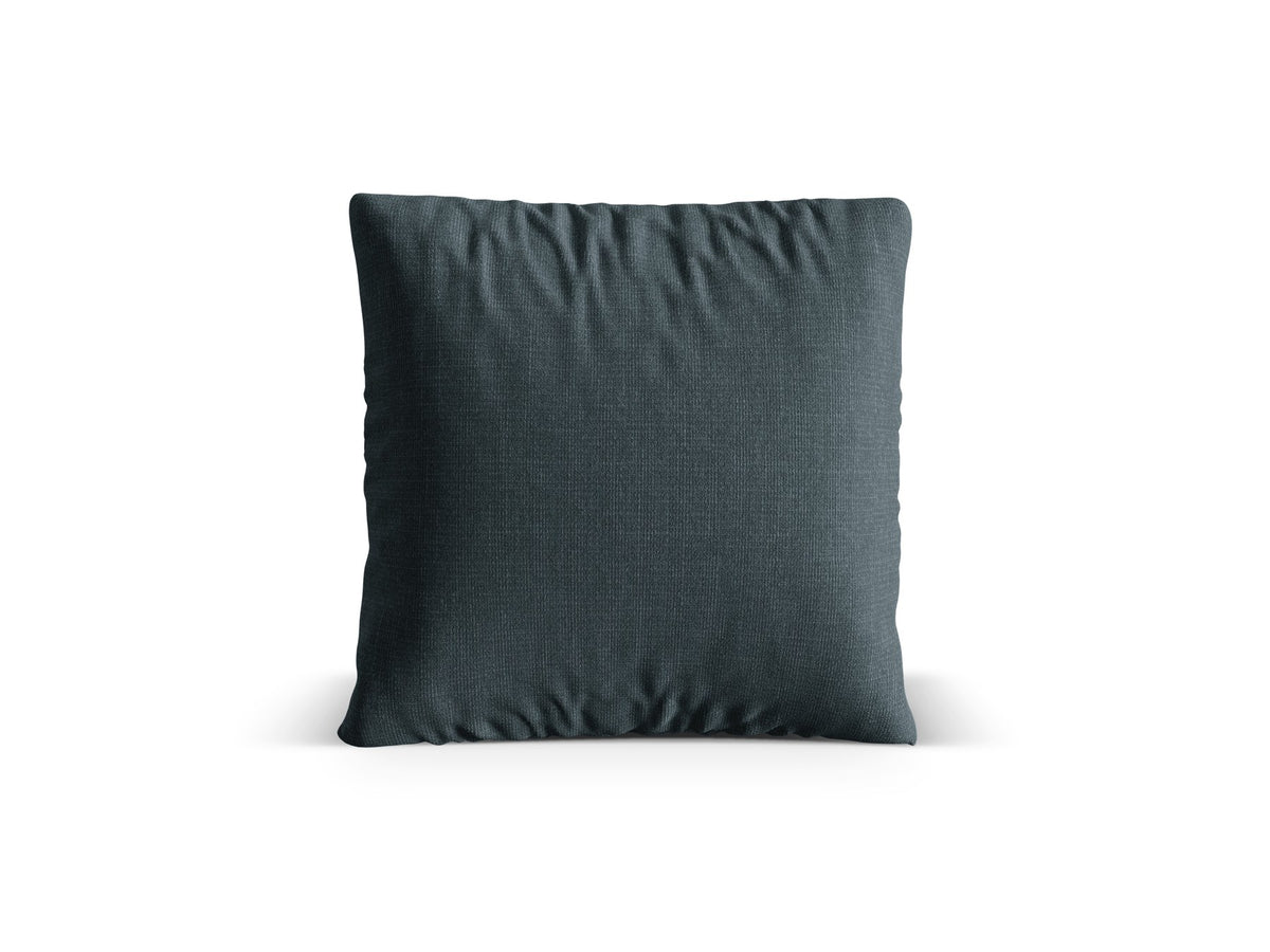 Beiges Nuria Deko Kissen von Micadoni aus meliertem Liberty-Stoff mit feiner Tweed-Struktur, quadratische Form, 70x70 cm.