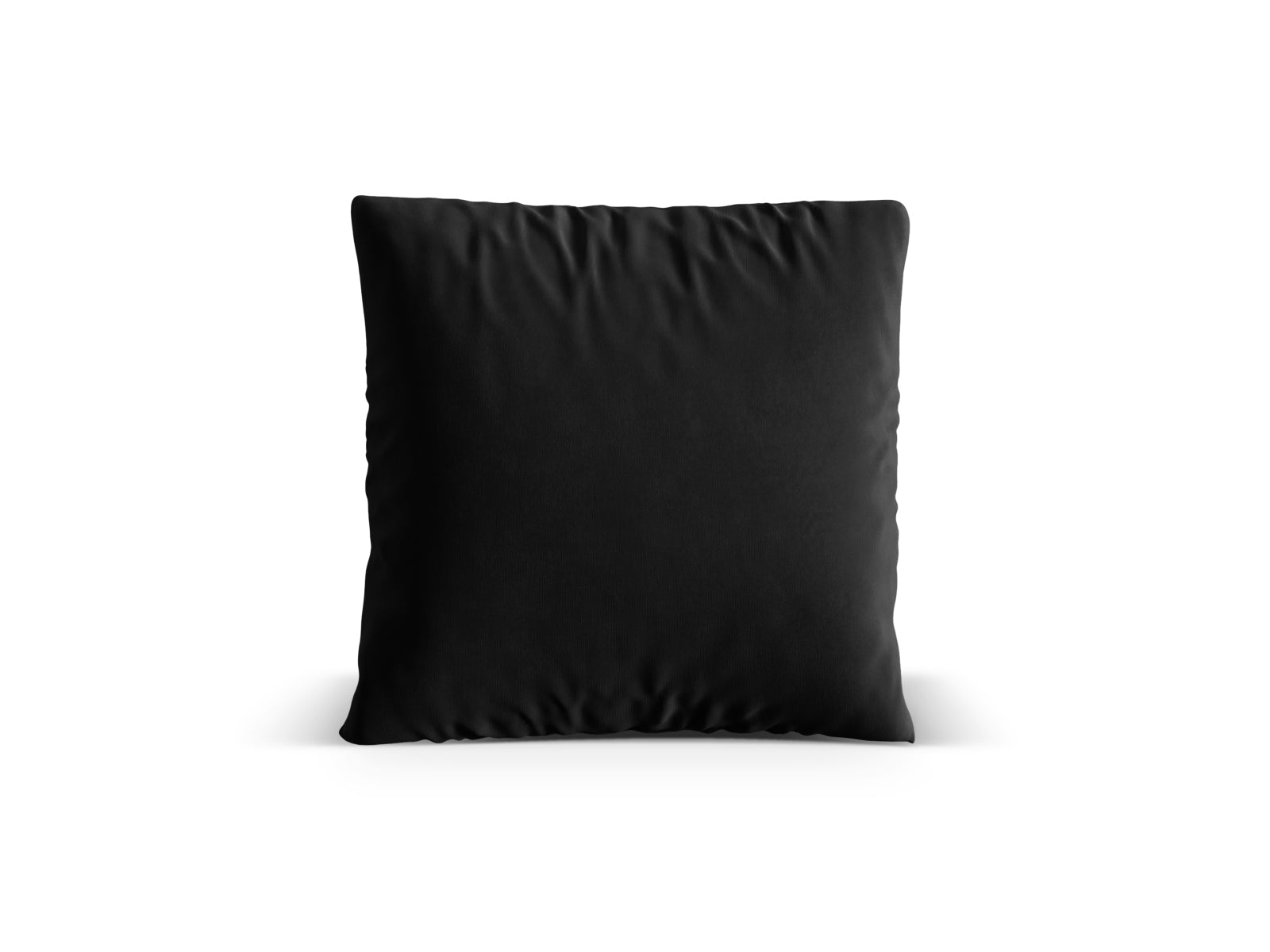 Elegantes schwarzes Velour Dekokissen Nuria von Micadoni, ideal für stilvolle Akzente in Wohnräumen und gemütliche Atmosphäre.