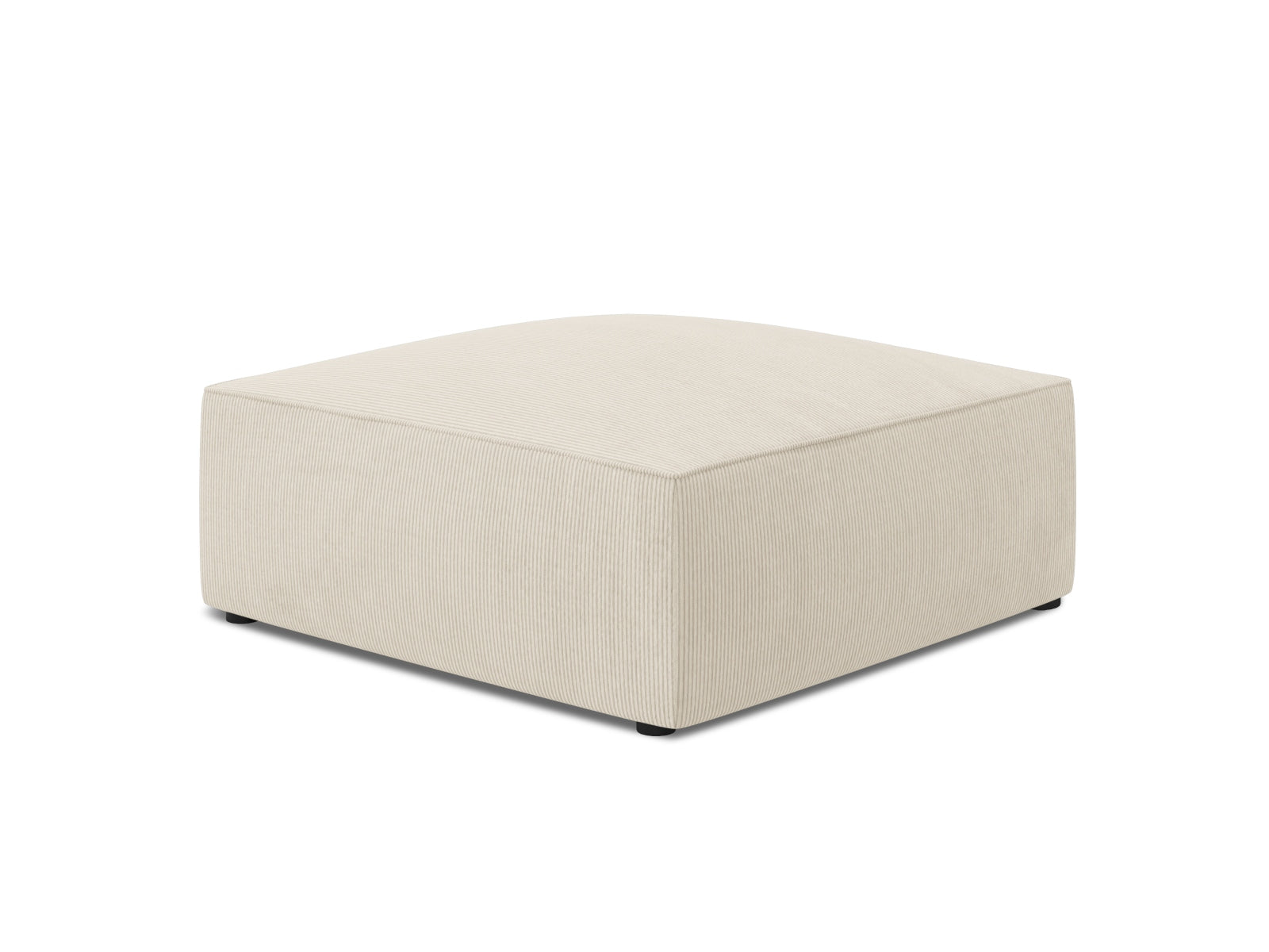 Stylischer Ruby Pouf von Micadoni in einem ansprechenden Rot, vielseitig einsetzbar als Sitzgelegenheit oder dekoratives Element in jedem Raum.