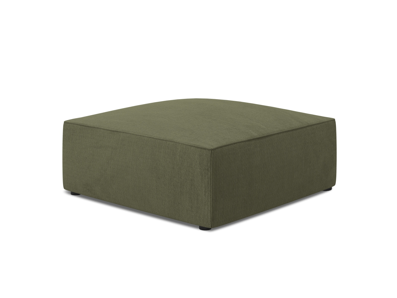 Stylischer Ruby Pouf von Micadoni in kräftigem Rot, vielseitig einsetzbar als Sitzgelegenheit oder dekoratives Element in jedem Raum.