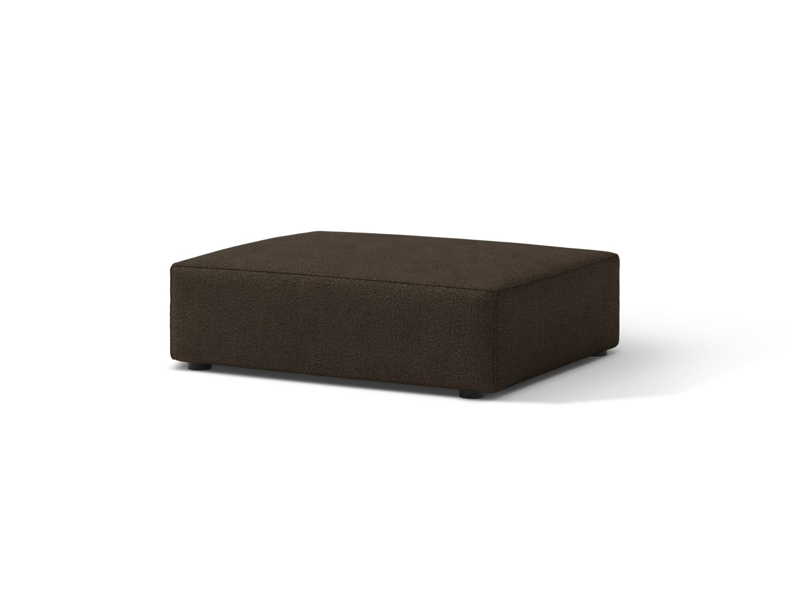Eleganter Jodie Boucle Pouf in warmem Braun, ideal für stilvolle Akzente in jedem Raum. Perfekt als zusätzlicher Sitzplatz oder Fußablage.