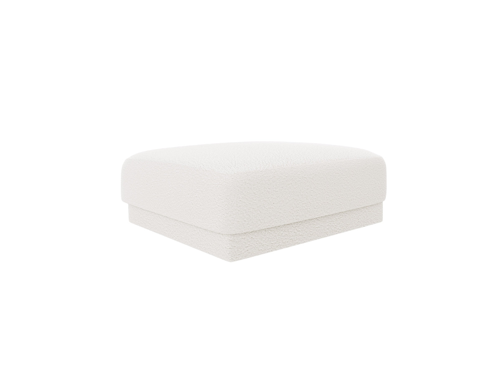 Entdecken Sie den eleganten Miley Boucle Pouf 1 Sitz von Micadoni – vielseitig, komfortabel und pflegeleicht für Ihr Zuhause!