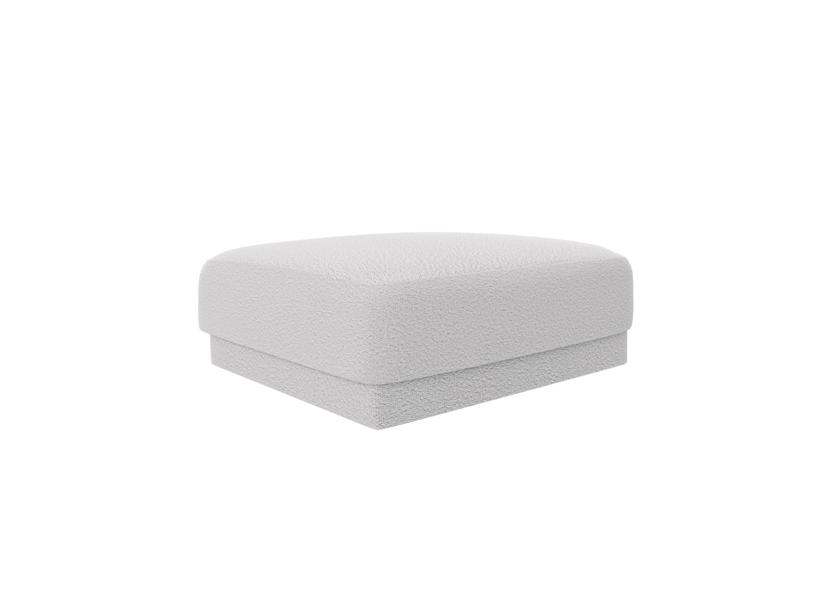 Entdecken Sie den eleganten Miley Boucle Pouf 1 Sitz von Micadoni – vielseitig, komfortabel und pflegeleicht für Ihr Zuhause!